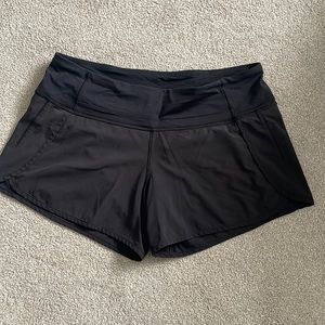 Speed up mid rise shorts. 4 inch